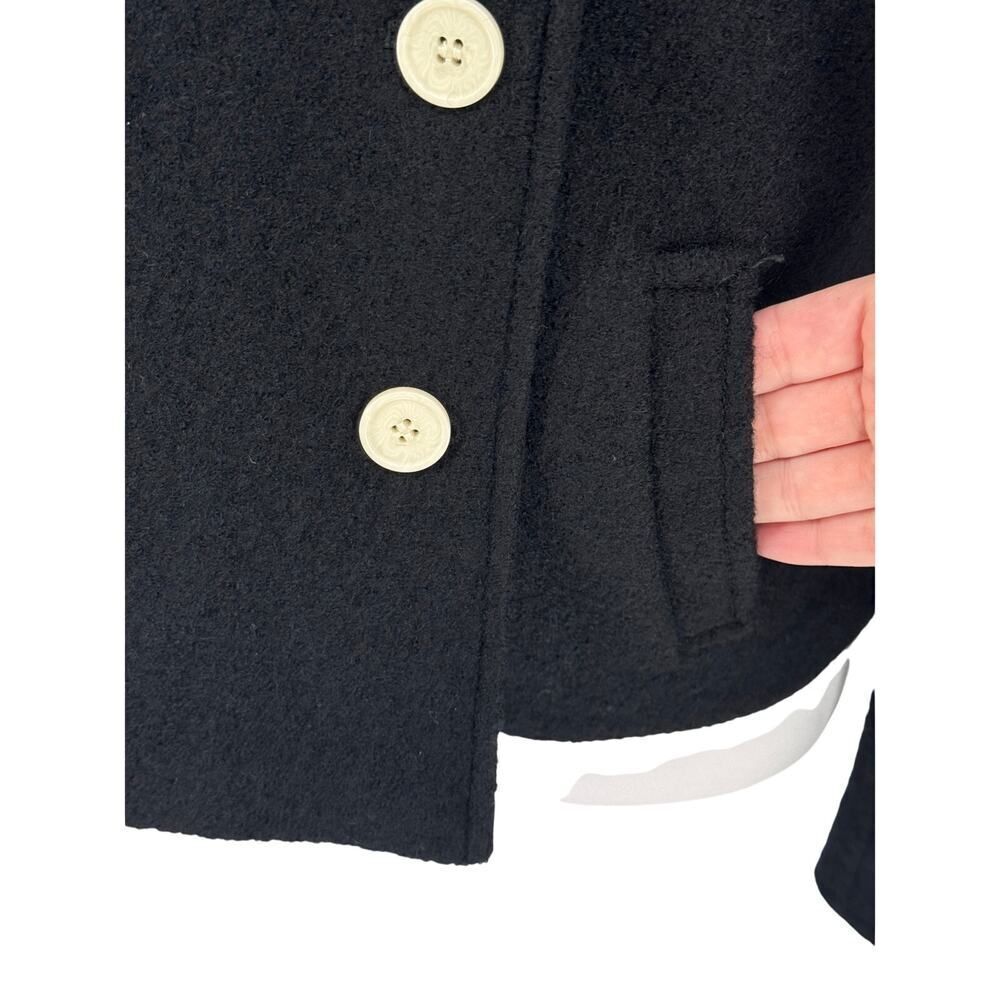 NWT J.Crew Black Double Breasted Wool Blazer Jacket Women's Size Small Classic - Picture 7 of 14